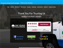 Tablet Screenshot of oakislandac.com